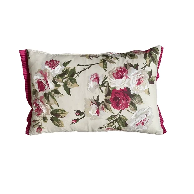 SCATTER CUSHIONS - PINK FLORAL SANDERSON COTTON