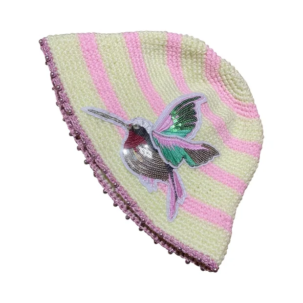 BUCKET HATS WITH APPLIQUES