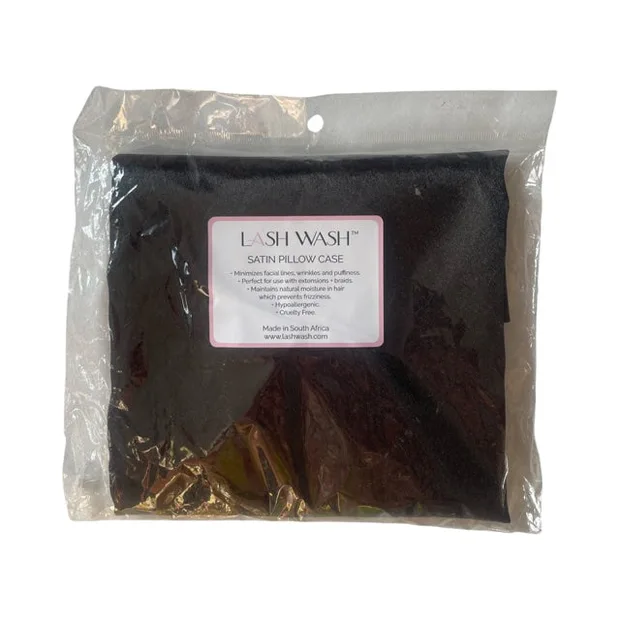 SATIN PILLOW CASES - BLACK