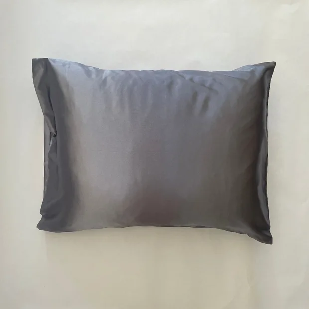 SATIN PILLOW CASES - GREY