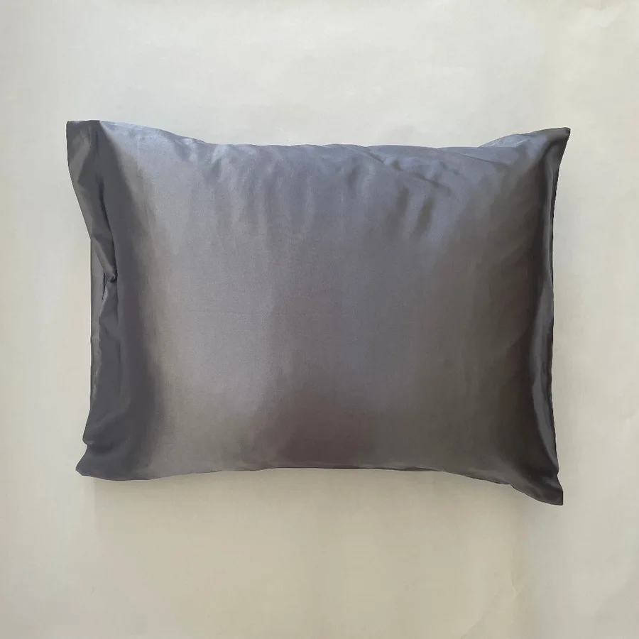 SATIN PILLOW CASES - GREY