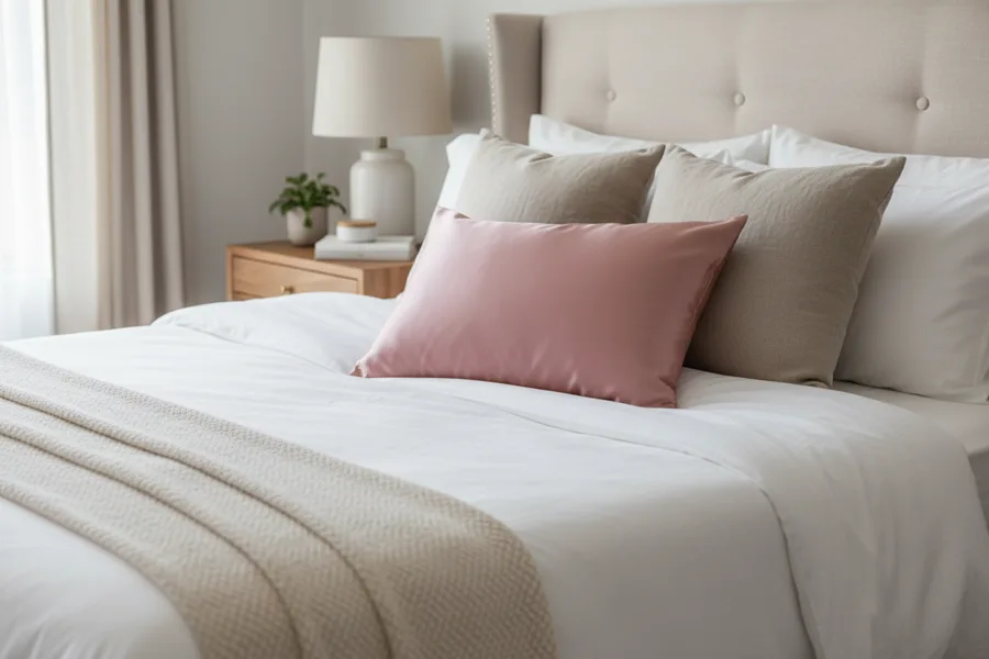SATIN PILLOW CASES - BALLET SLIPPER PINK