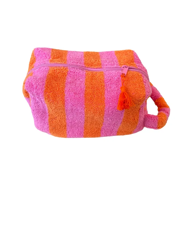 Wash Bags -Pink and Orange