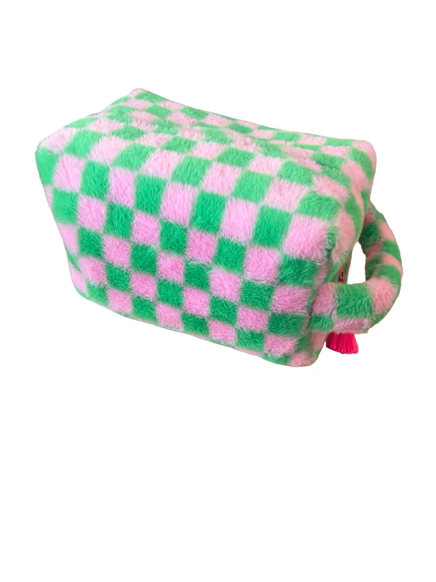 Wash Bags - Pink and Green